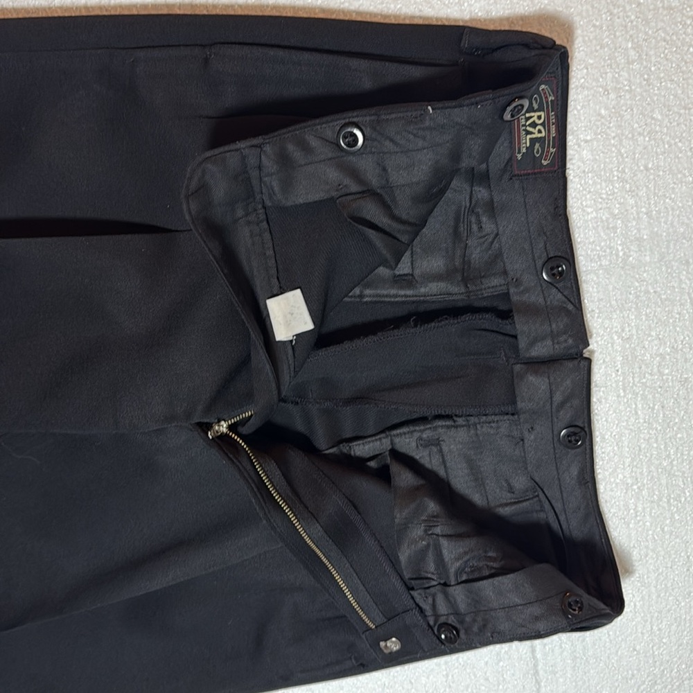 Vintage Double RRL Ralph Lauren Wool Charcoal Trousers - Picture 4 of 9